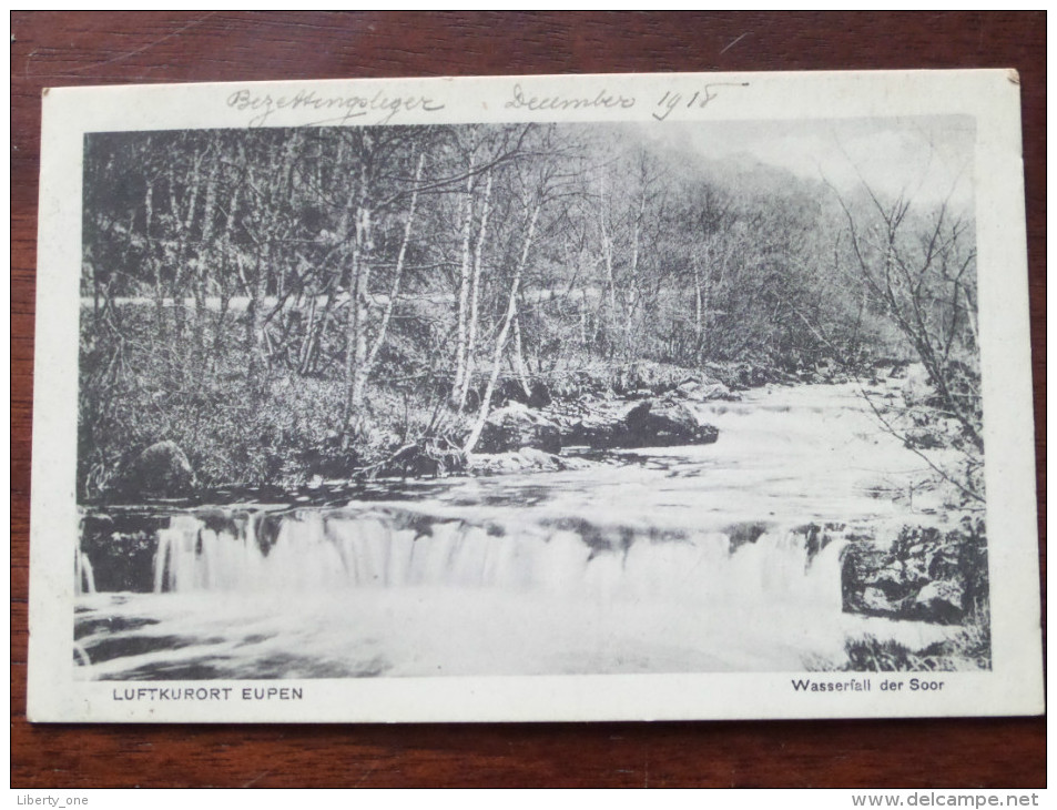 Luftkurort Eupen Wasserfall Der Soor ( Bezettingsleger ) December Anno 1918 ( Zie Foto Details ) !! - Eupen