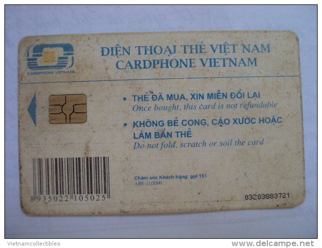 Viet Nam Vietnam Used Chip 50000d Phone Card / Phonecard : Advertisement For Southern Steel Coporation / 02 Images - Vietnam