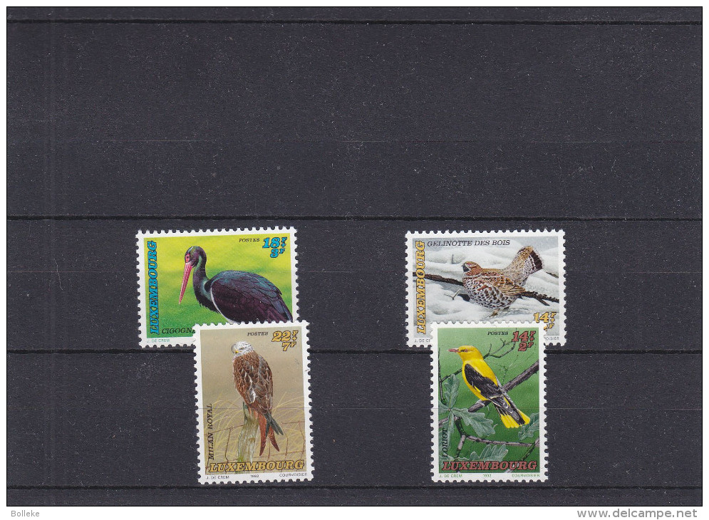 Oiseaux - Luxembourg - 1256 / 59 ** - MNH -cigognes - Loriot - Rapaces - Gelinotte -  Valeur 12 Euros - Nuevos