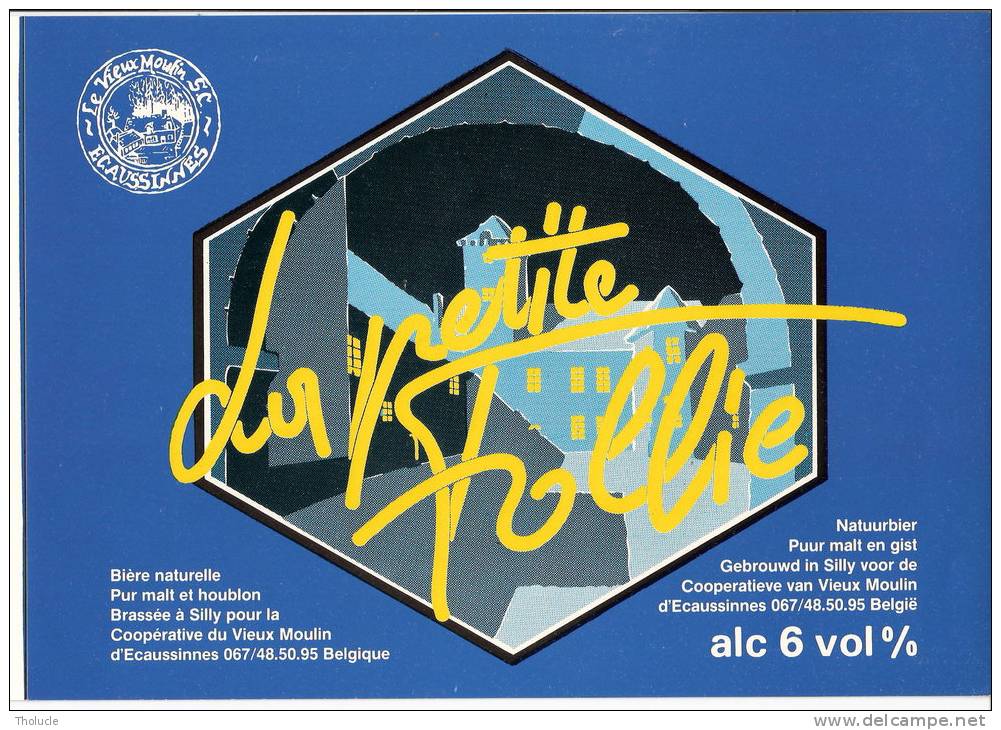 Autocollant-Sticker-La Petite Follie -Bière Brasserie De Silly (brasseur)  Pour Le Vieux Moulin D'Ecaussinnes-Rare- - Affiches