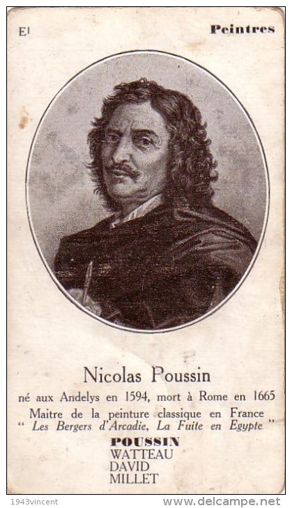 C 10518 - NICOLAS POUSSIN - Peintres -  7 X 12 Cm - Storia