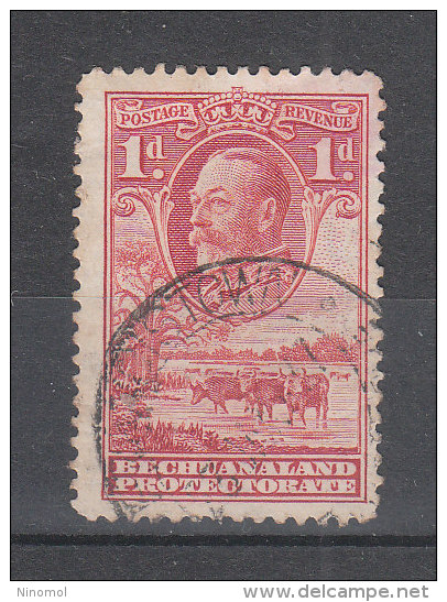 Bechuanaland   -   1932.  George V  And Herd Of Cattle.  1d  Red.  Very Fine, Timbro Lusso - 1885-1964 Protectorat Du Bechuanaland