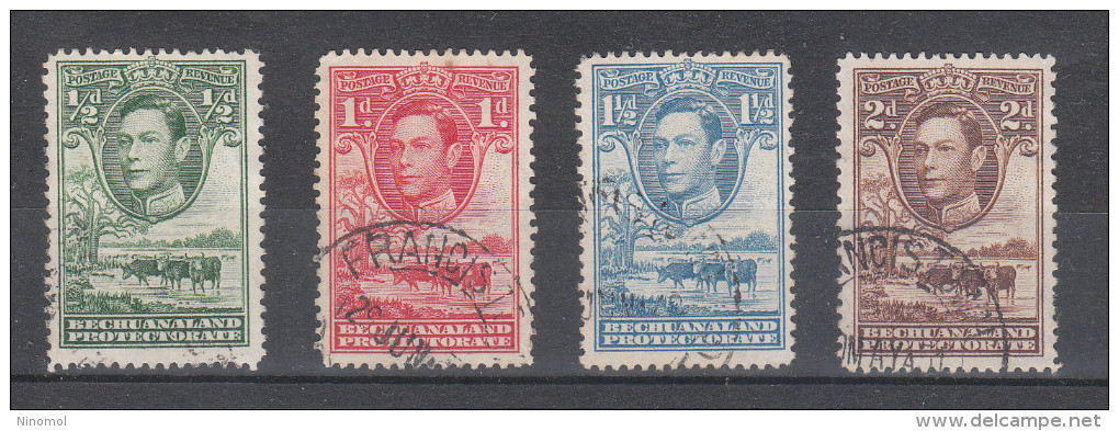 Bechuanaland   -   1938.  George VI E Mandria Di Buoi. Herd Of Cattle.  Very Nice Mini-series - 1885-1964 Protectorat Du Bechuanaland