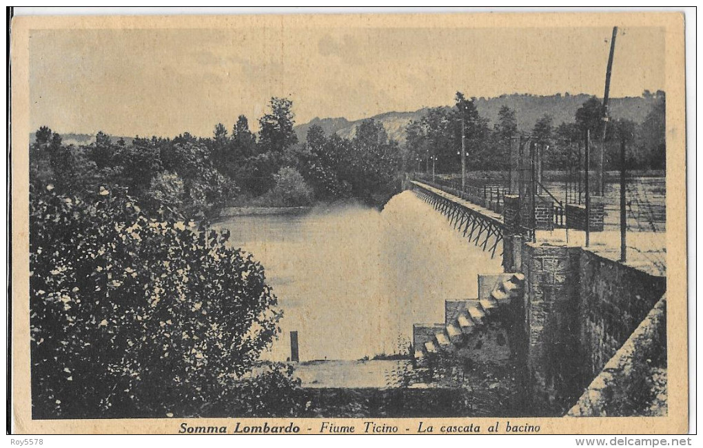 LOMBARDIA-VARESE-SOMMA LOMBARDO FIUME TICINO LA CASCATA AL BACINO - Autres & Non Classés