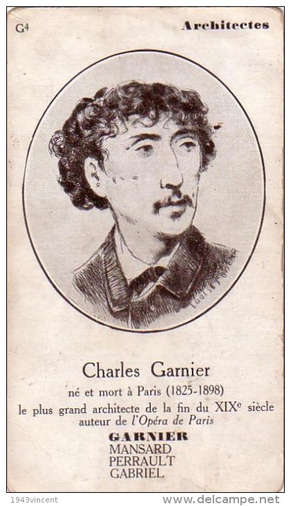 C 10545 - CHARLES GARNIER - Architecte  -  7 X 12 Cm - History