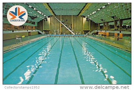 7332- POSTCARD, EDMONTON- COMMONWEALTH AQUATIC CENTRE, SWIMMING POOL - Edmonton