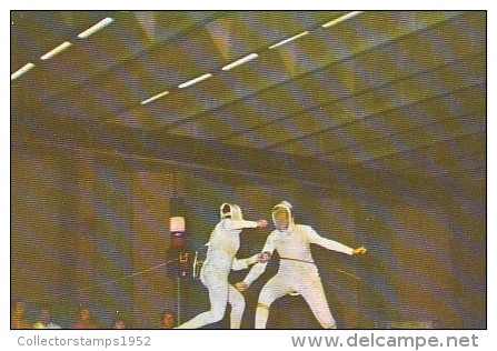 7362- POSTCARD, FENCING - Escrime