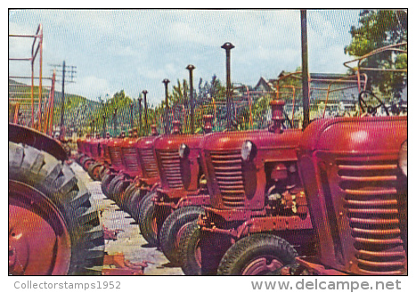 7396- POSTCARD, AGRICULTURE, TRACTORS, KIYANG TRACTOR PLANT - Tractors