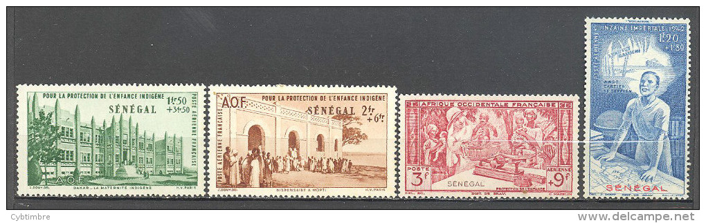 Senegal: Yvert N° 18/21*, MLH - Poste Aérienne