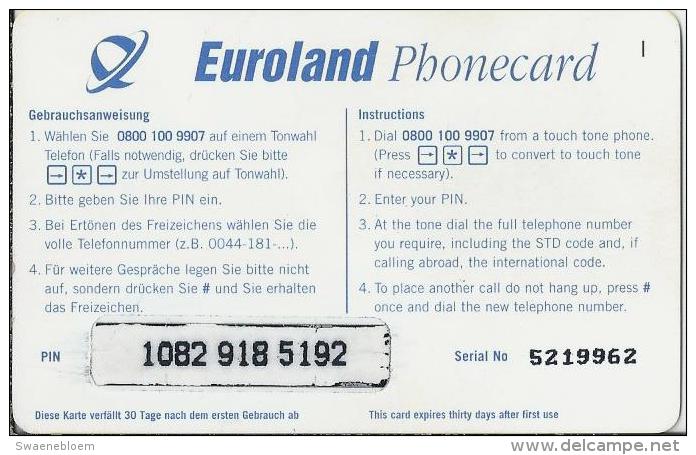 DE.- Euroland Phonecard. 10 DM. Die Einzige Karte Für Ost - Und Westeuropa. Serial No 5219962 - Cellulari, Carte Prepagate E Ricariche