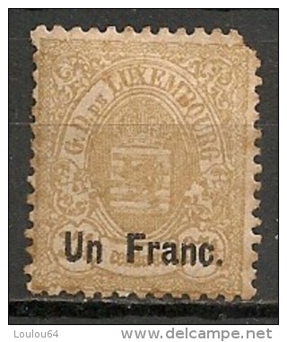 Timbres - Luxembourg - Service - 1875-1895 - Officiel -  1 Fr. - - Servizio