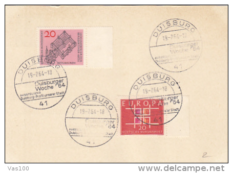 MARTIN LUTHER, PC STATIONERY, ENTIER POSTAUX, EUROPA CEPT, ABBEY STAMPS, 1964, GERMANY - Cartes Postales - Neuves