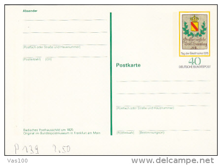 OLD STAMP, STAMP'S DAY, PC STATIONERY, ENTIER POSTAUX, 1978, GERMANY - Geïllustreerde Postkaarten - Ongebruikt