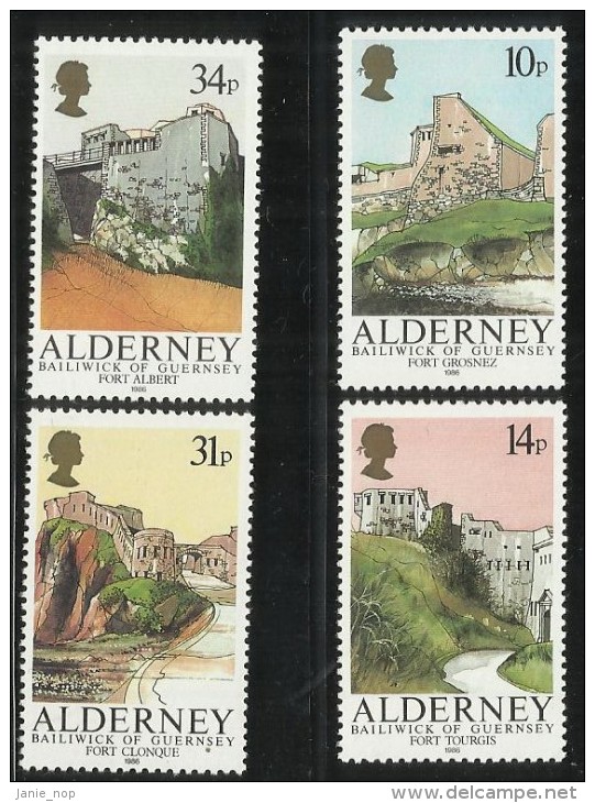 Alderney 1986 Forts MNH - Alderney