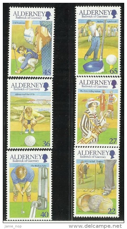 Alderney 2001Golf Club MNH - Alderney