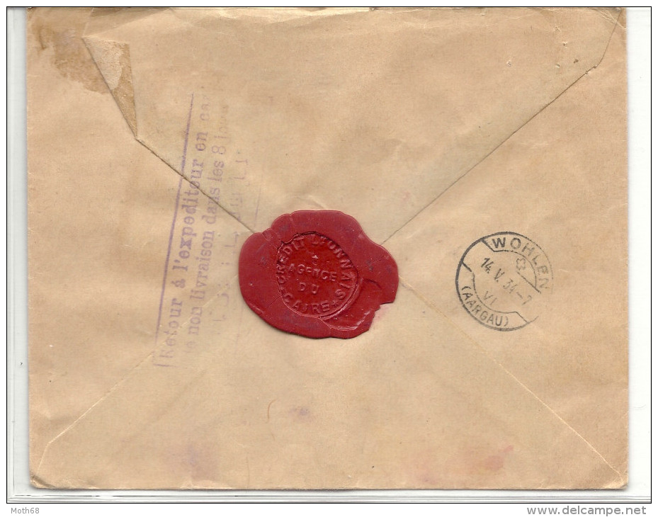 1934 R-Brief  In Die Schweiz - Lettres & Documents