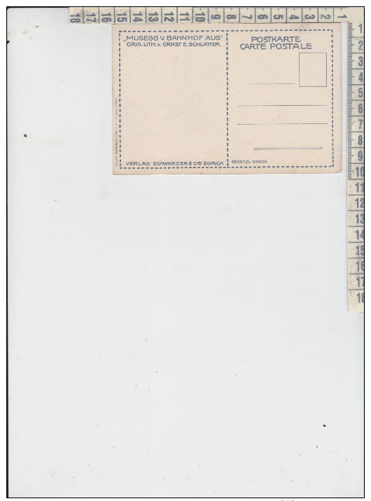 Musegg V. Bahnhof Aus   E. Schlatter - Sonstige & Ohne Zuordnung