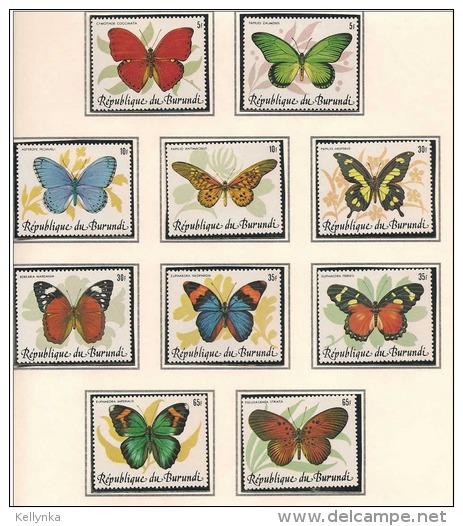 Burundi - 918/927 - Papillons - 1984 - MNH - Neufs