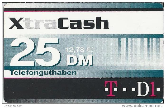 Telefonkarte.- Duitsland. XtraCash. 25 DM. 12.78 &euro;.  Telefonguthaben - Deutschland. 2 Scans - GSM, Voorafbetaald & Herlaadbare Kaarten