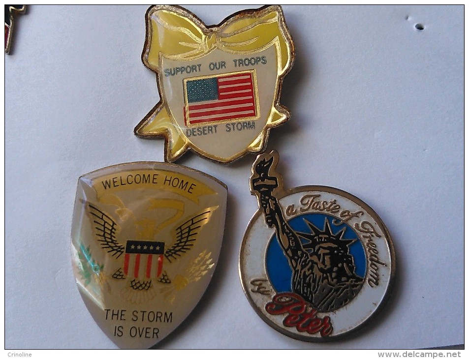 Lot Pins USA Amérique Las Vegas Armée Militaire - Sets