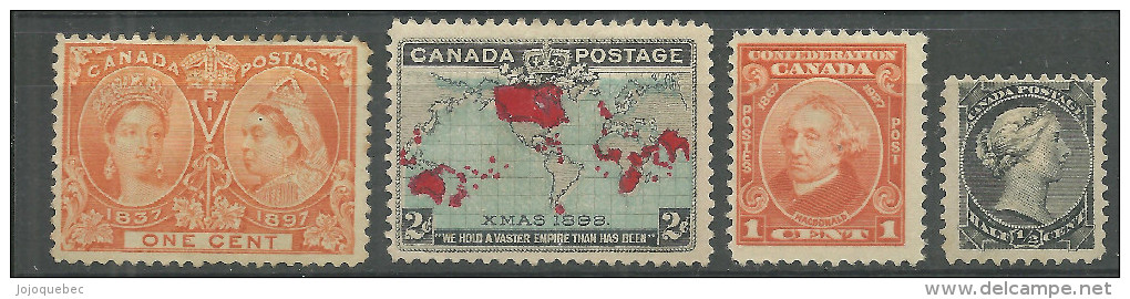 Divers Canada Neufs Avec Charniére - Unused Stamps