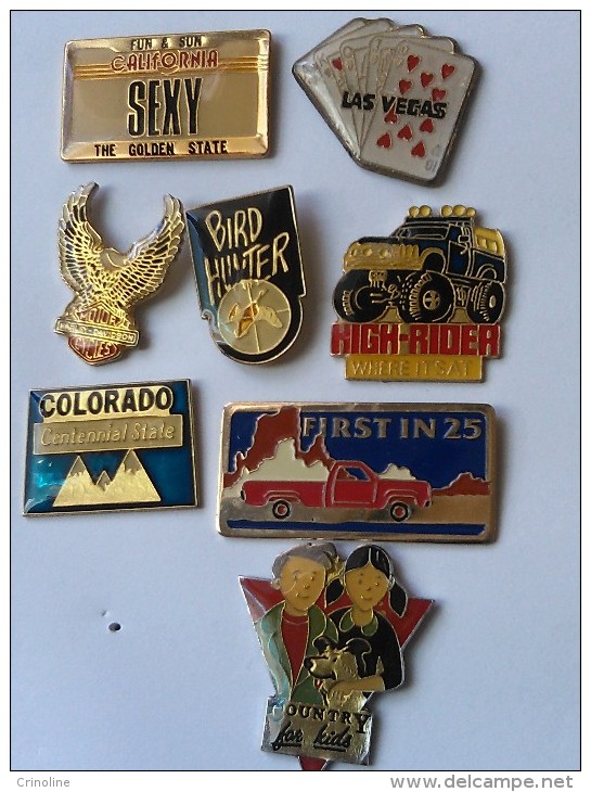 Lot Pins USA Amérique Las Vegas Armée Militaire - Loten