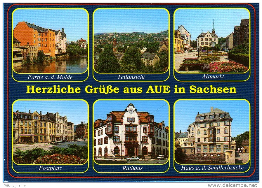 Aue In Sachsen - Mehrbildkarte 3 - Aue