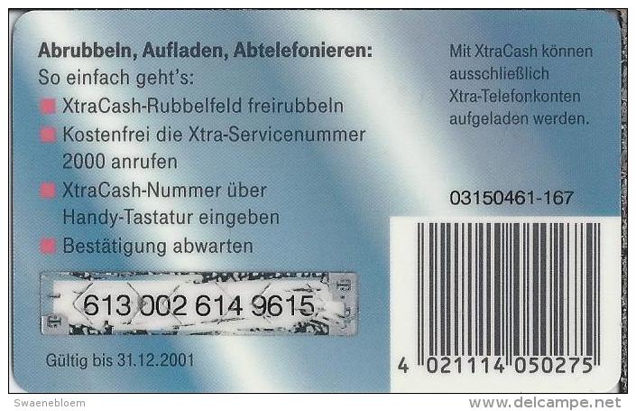 Telefonkarte.- Duitsland. XtraCash. 50 DM. Telefonguthaben - Deutschland. 2 Scans - GSM, Voorafbetaald & Herlaadbare Kaarten