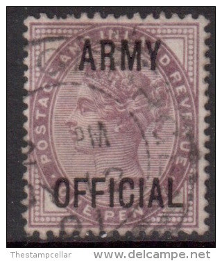 GB Scott O55 - SG O43, 1896 Army Official On 1881 1d Lilac Used - Service