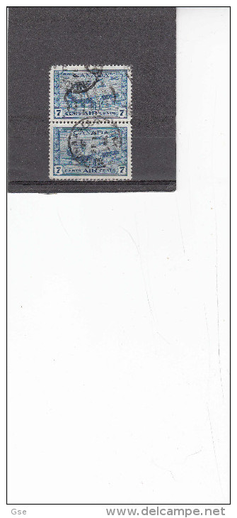 CANADA  1943 - Yvert  A8 (x2) - Aerei - Airmail