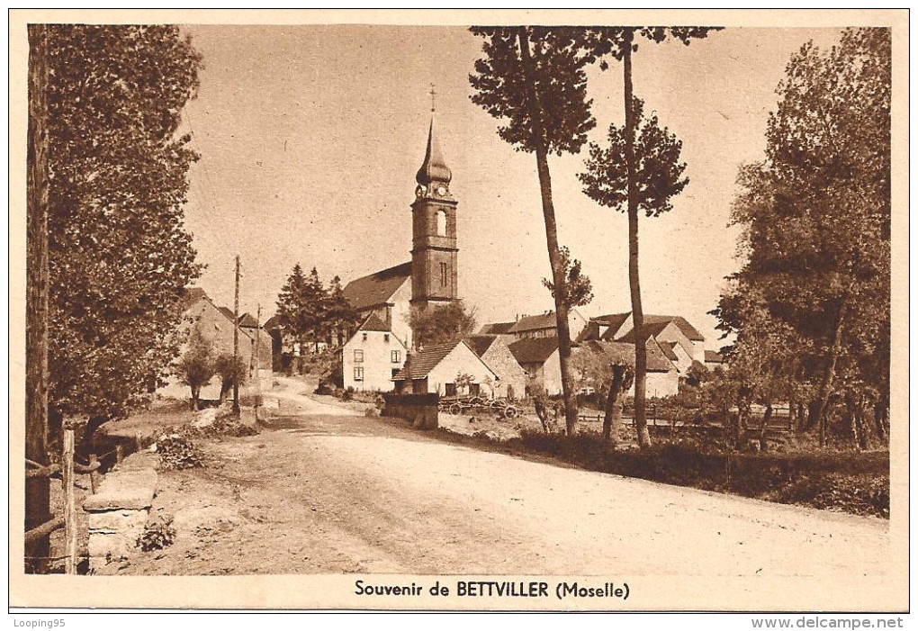 BETTVILLER-ROUTE-PONT-VILLAGE-EGLISE- - Autres & Non Classés