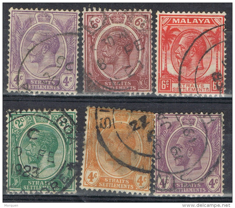 Sellos MALACCA Straits Settlements, 6 Stamps º - Straits Settlements