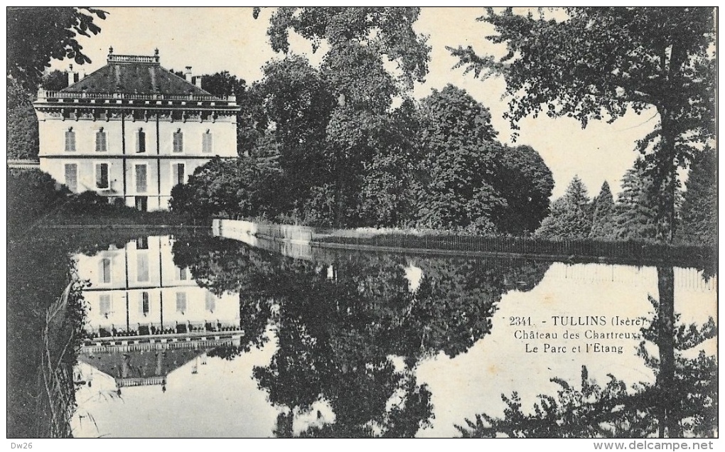 Tullins - Château Des Chartreux - Le Parc Et L'Etang - Carte C. Baffert, Non Circulée - Tullins