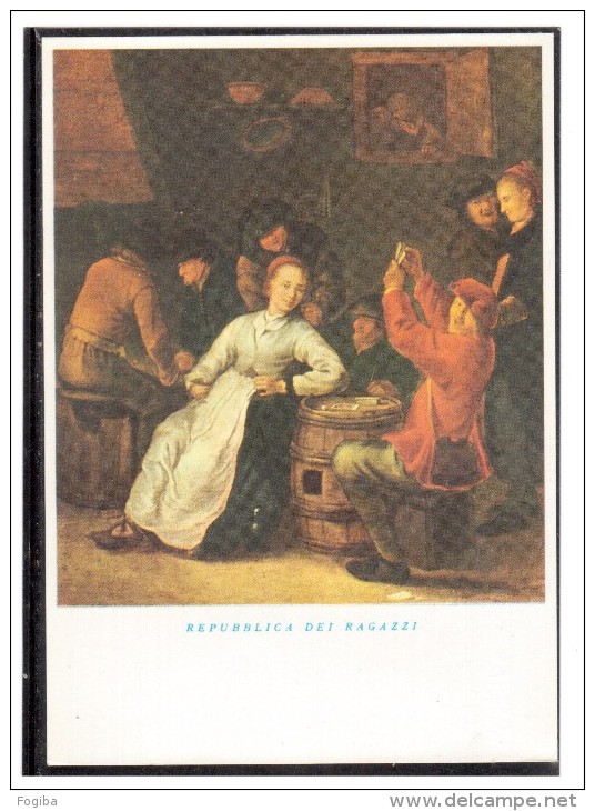 EB1378 Taverna Con Giocatori Di Carte (David Teniers) - Carte Da Gioco