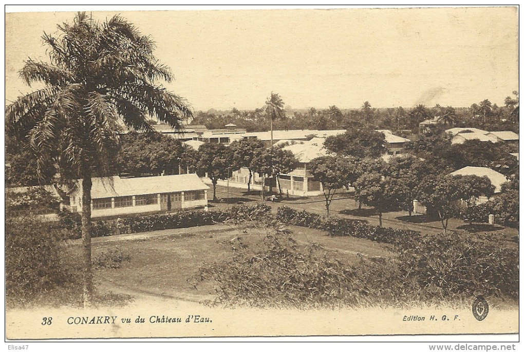 CONAKRY       VUE  DU  CHATEAU  D  EAU - Guinée Française