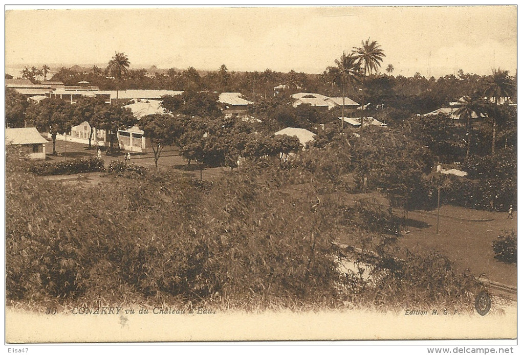 CONAKRY       VUE  DU  CHATEAU  D  EAU - Guinée Française