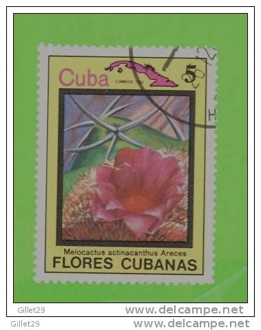 TIMBRES - CUBA - LOT DE 10 TIMBRES DE FLEURS - USED - FLOWERS - - Collezioni & Lotti
