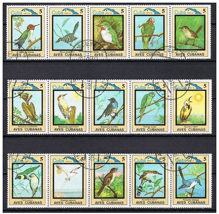 K482 FAUNA VOGELS BIRDS OISEAUX VÖGEL AVES CUBA 1983 Gebr / Used - Autres & Non Classés