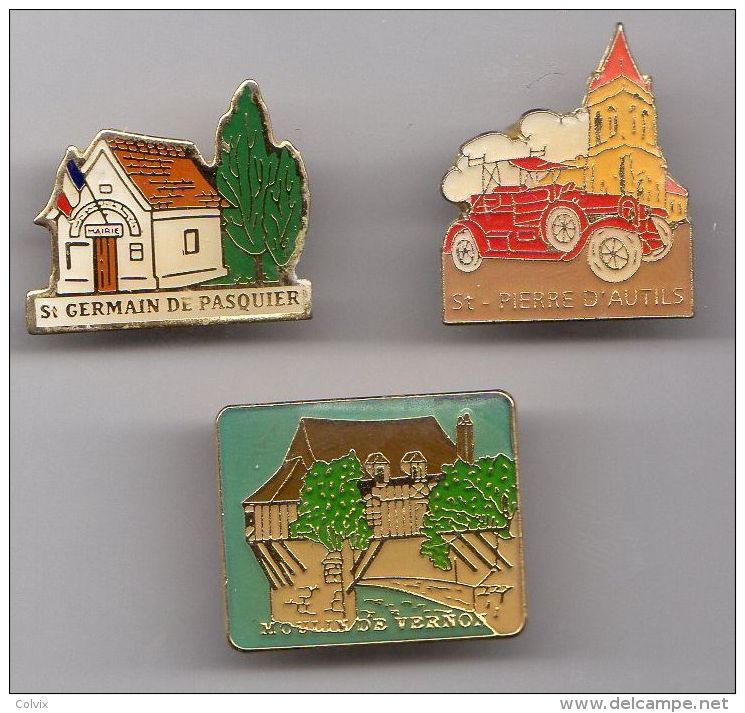 LOT DE 3 PIN´S VILLE - Loten