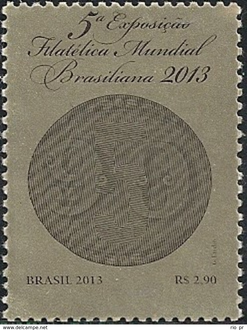 BRAZIL - 5th WORLD PHILATELIC EXHIBITION BRASILIANA 2013 - MNH - Briefmarkenausstellungen