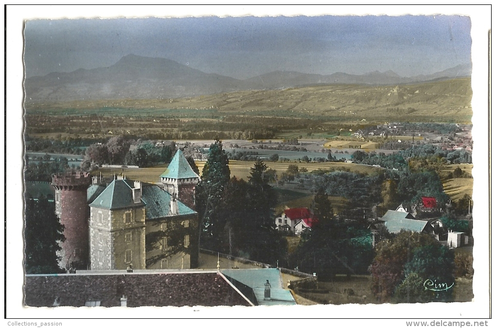 Cp, 74, La Roche-Foron, Château De L'Echelle Et La MMontagne Des Voirons - La Roche-sur-Foron