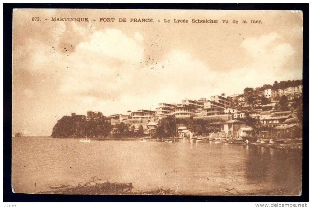 Cpa De La Martinique Fort De France , Le Lycée Schoelcher Vu De La Mer    AO50 - Fort De France