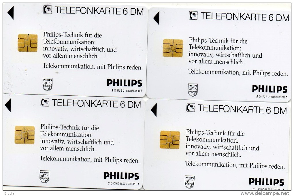 Philips Ballon-Fahrt TK O 470 B/1993 ** 45€ Telefonkarte Kommuniktion Werbung Für Segel-Technik Art Tele-card Of Germany - O-Serie : Serie Clienti Esclusi Dal Servizio Delle Collezioni