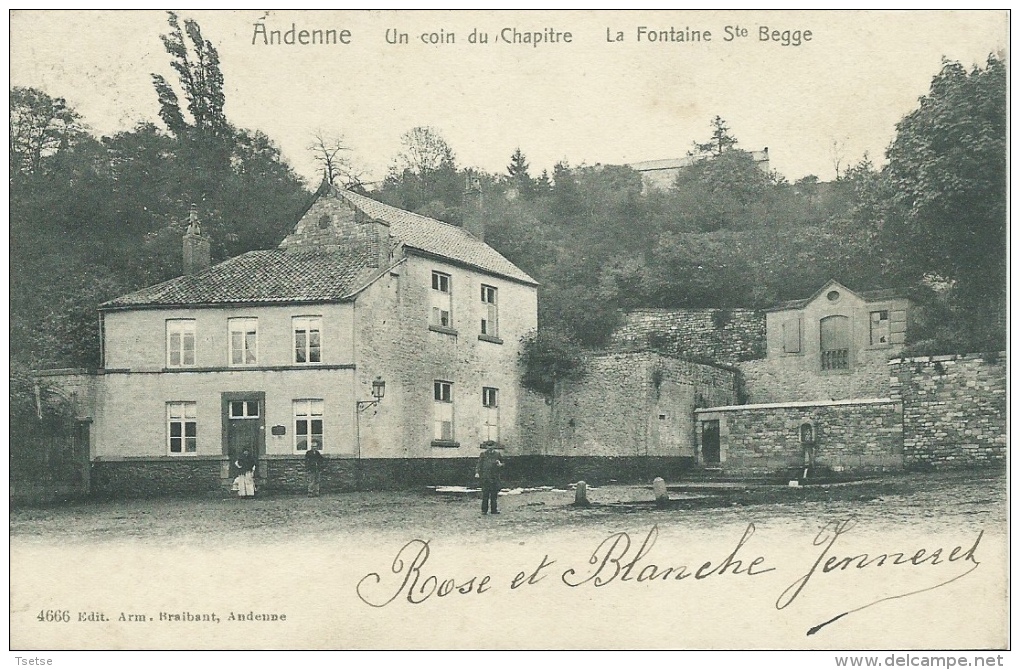 Andenne - Un Coin Du Chapitre - La Fontaine Ste Begge - 1905 ( Voir Verso ) - Andenne