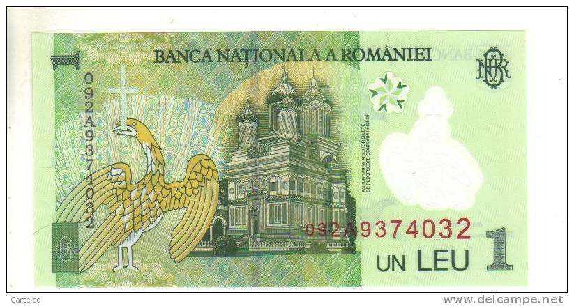 Romania 1 Leu 2005 ( 2009 )  , Uncirculated , Polymer - Rumänien