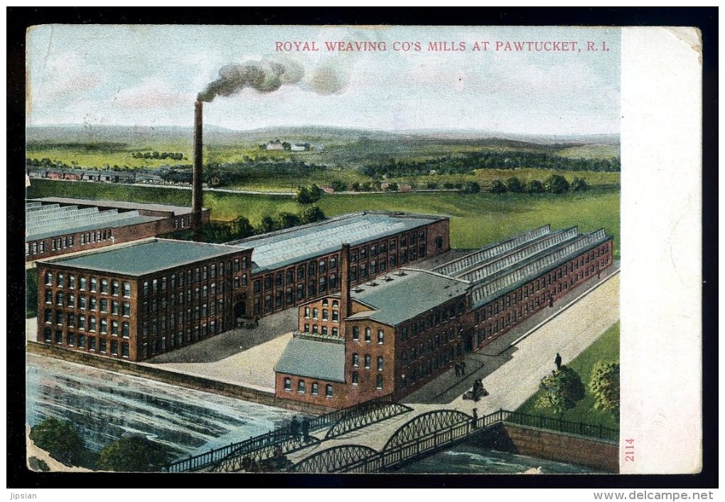 Cpa Etats Unis Pawtucket Royal Weaving Co's Mills ...  Rhode Island  AO50 - Pawtucket