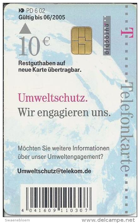 DE.- Telefonkarte 10 DM. Umweltschutz. Wir Engagieren Uns. Duitsland. T. Service. Deutsche Telecom. PD 6 02. - P & PD-Reeksen : Loket Van D. Telekom