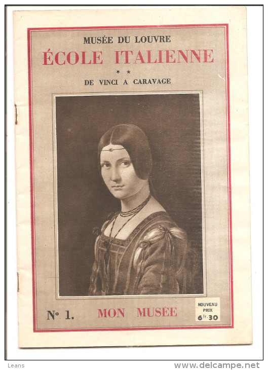 PETIT LIVRE  MUSEE DU LOUVRE   ECOLE ITALIENNE  No1 - Art