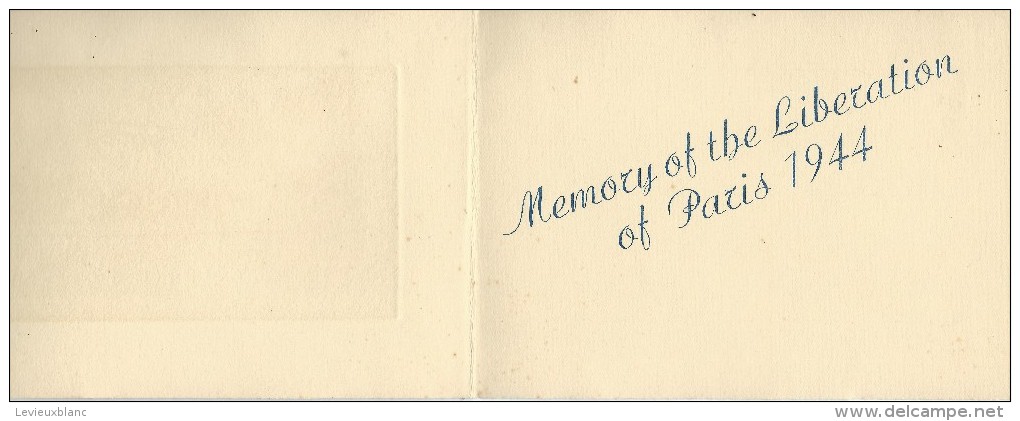 Memory Of The Liberation Of Paris / Carte Souvenir/ Gravure /La Madeleine /Paris /Signé GAY/1944   GRAV58 - 1939-45