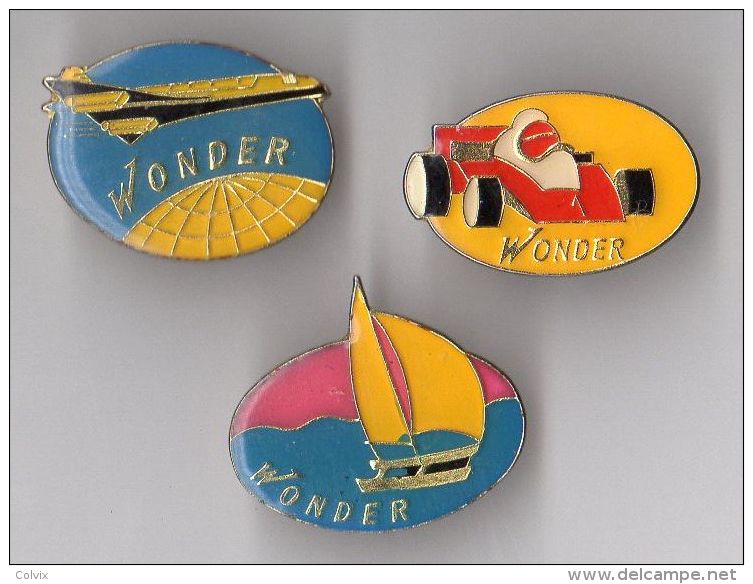 LOT DE 3 PIN´S SPORT WONDER - Sets